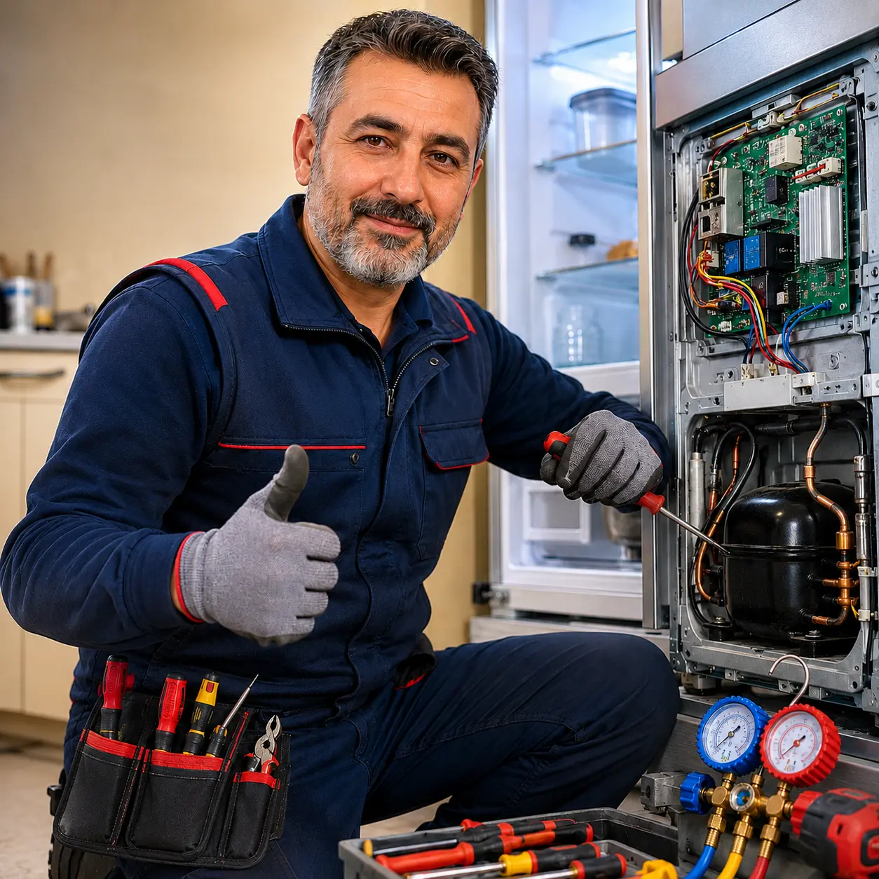 Denizli Siemens buzdolabı tamiri ustası Ömer Usta — Pamukkale ve Çal soğutma sistemleri uzmanı